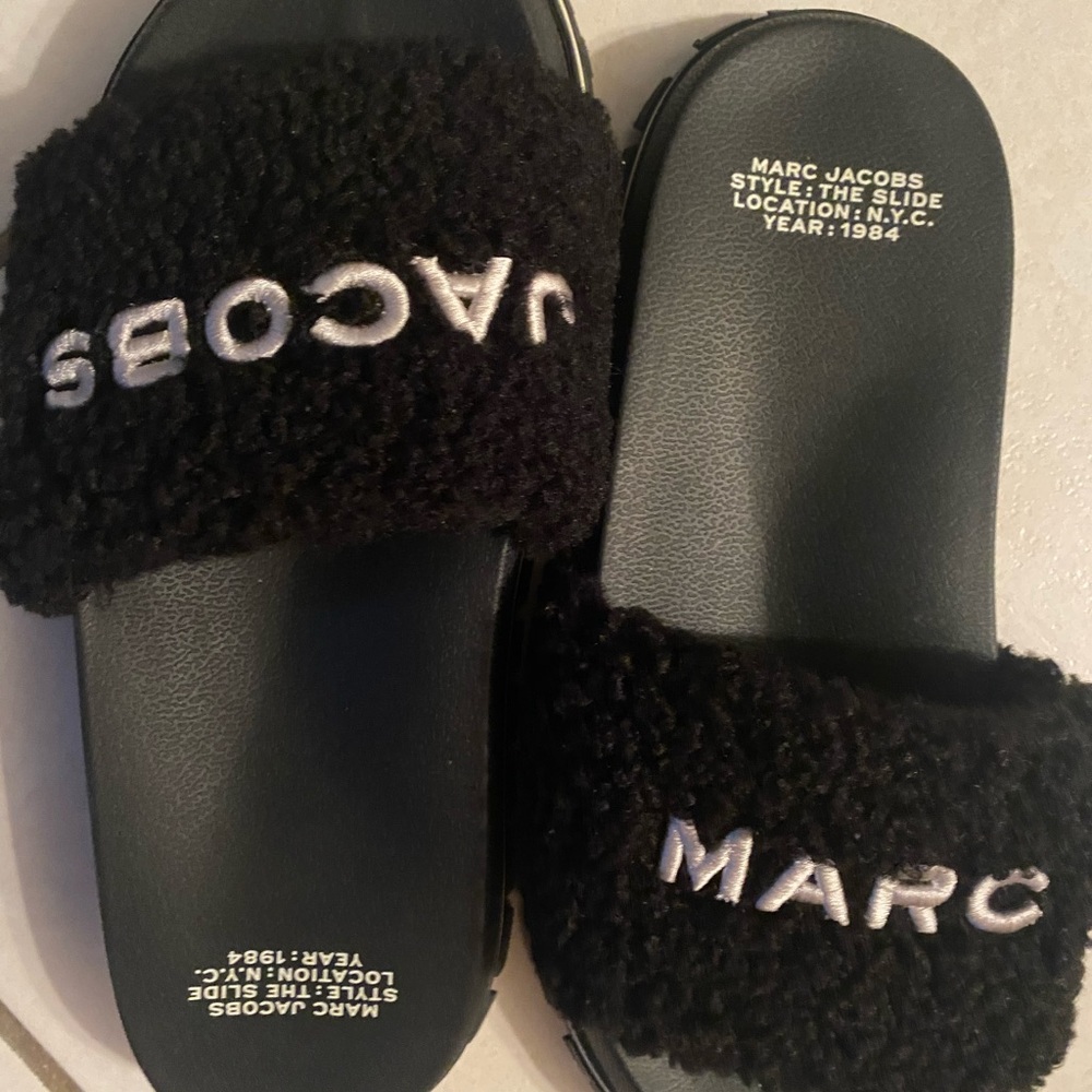 Marc Jacobs Teddy Slides Authentic Purchased Janu… - image 4